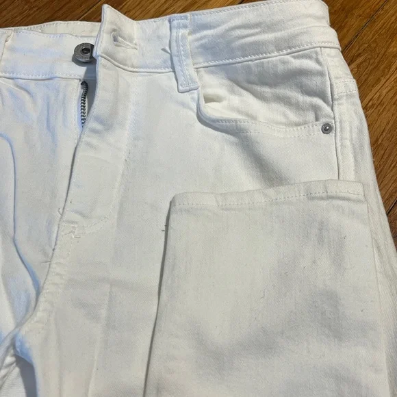 Zara Women's Crisp White Skinny Jeans Sz 26 - Picture 4 of 8